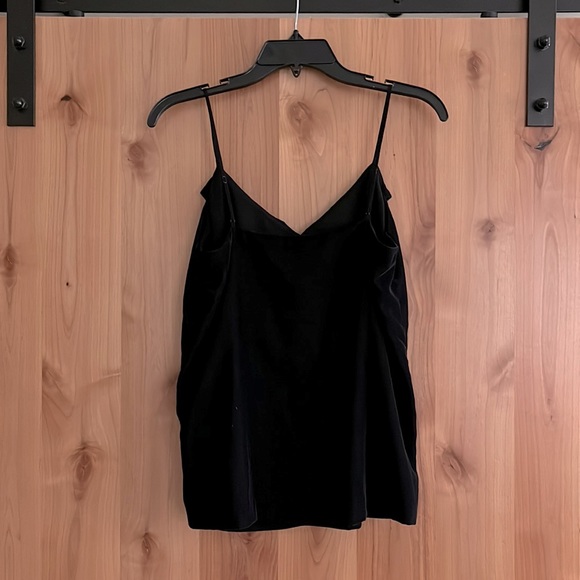 NWT J Crew TALL Velvet Sleeveless Top with Ruffles - Picture 5 of 9